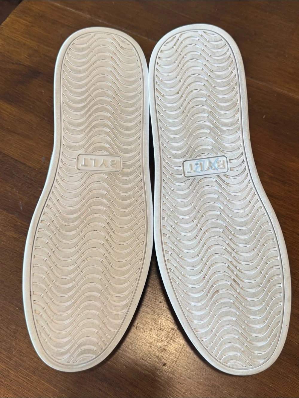 BYLT Lido Knit Shoes Sneakers Low Top Lace Up Comfort ALL White Mens SZ 12